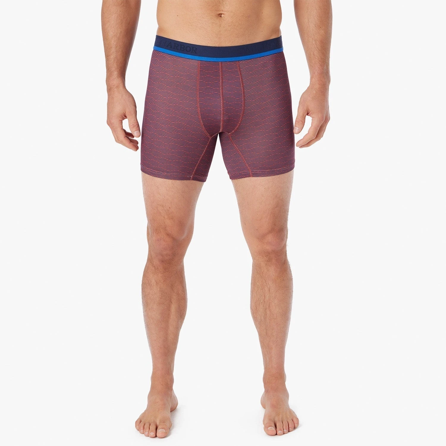 The BreezeKnit Boxer Brief | Red Waves - Image 2