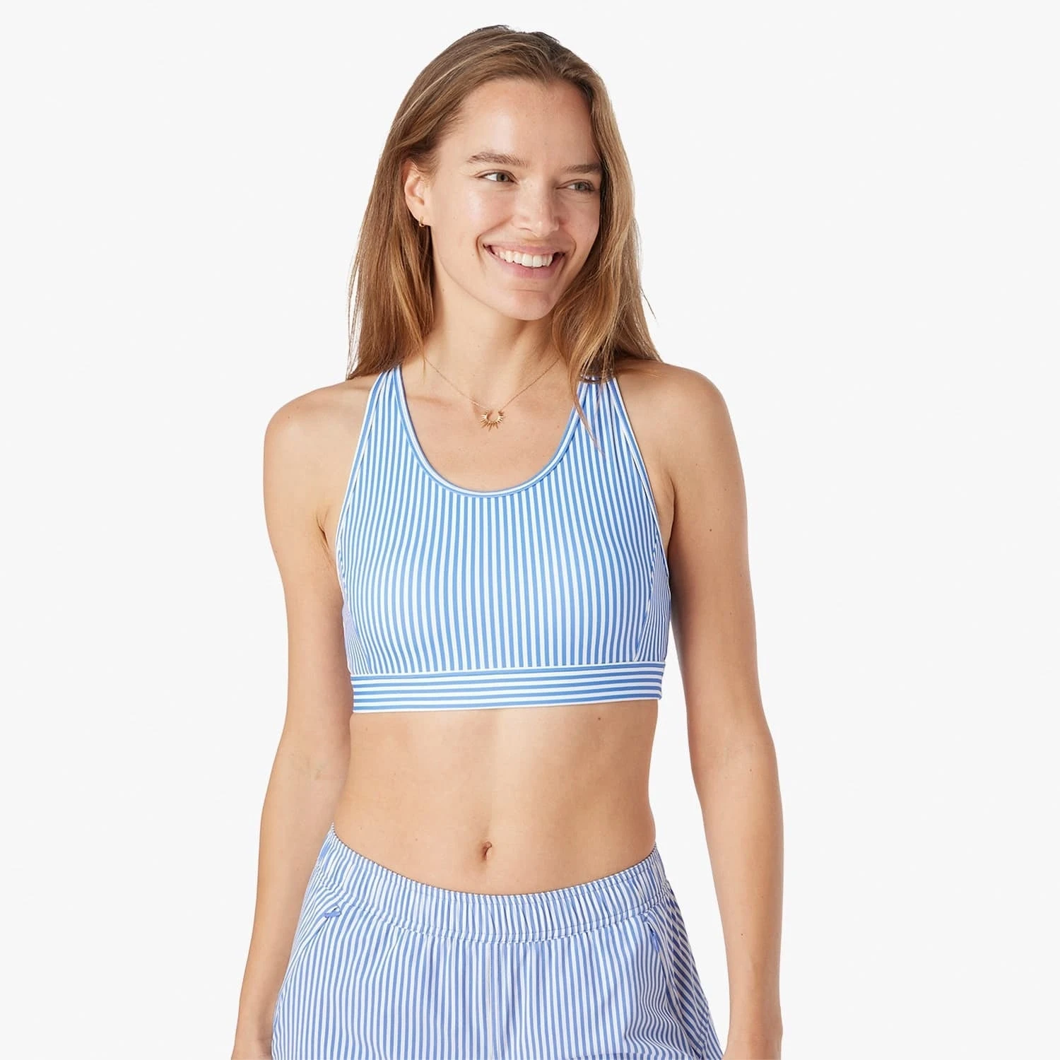 The Corliss Sports Bra | Sailing Stripe - Image 2