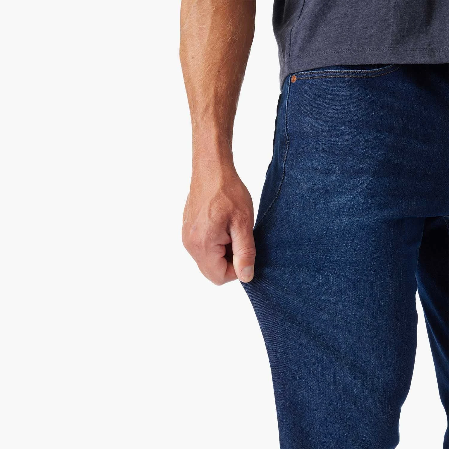 The Ultra-Stretch Driftwood Denim | Deep Sea Wash - Image 3