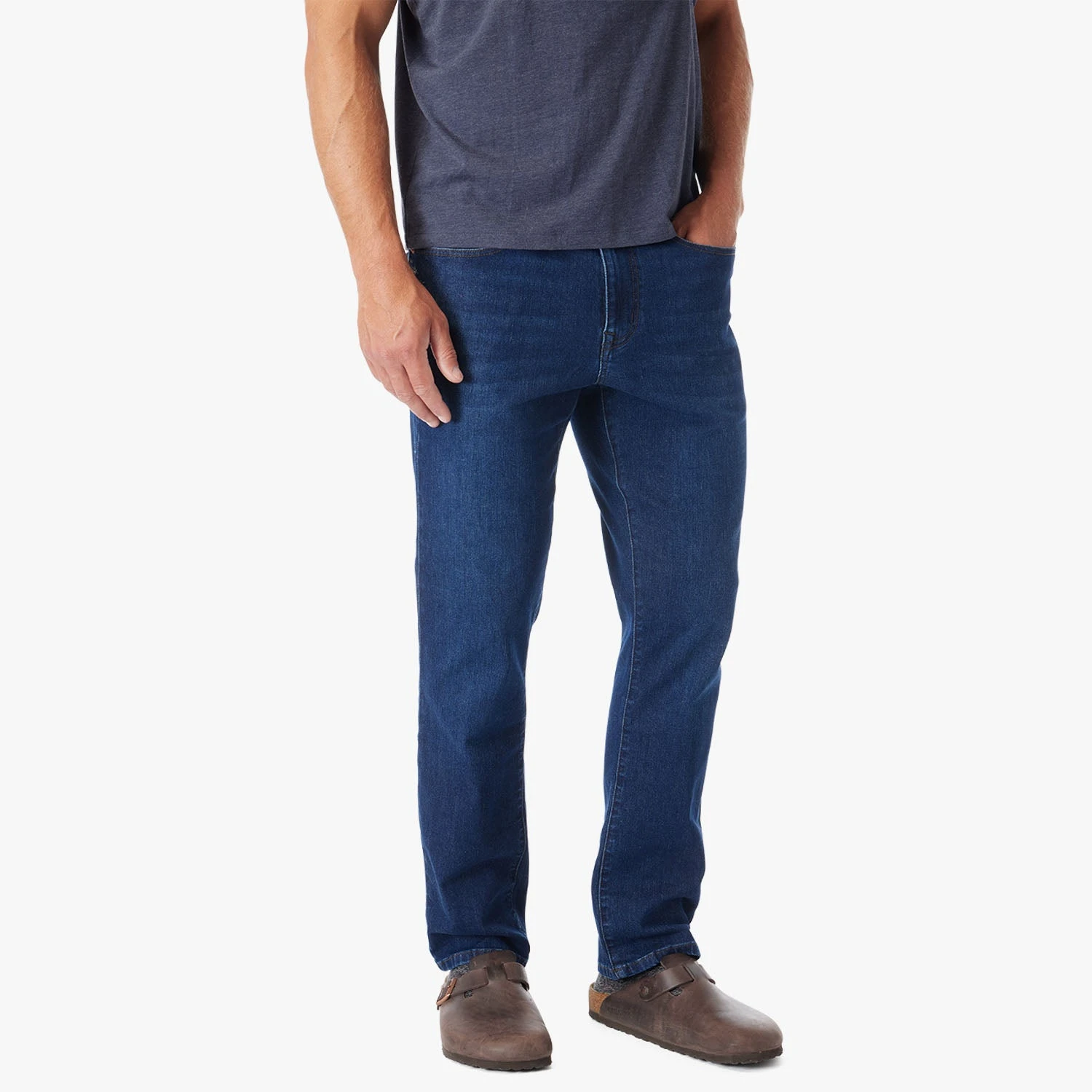 The Ultra-Stretch Driftwood Denim | Deep Sea Wash - Image 4