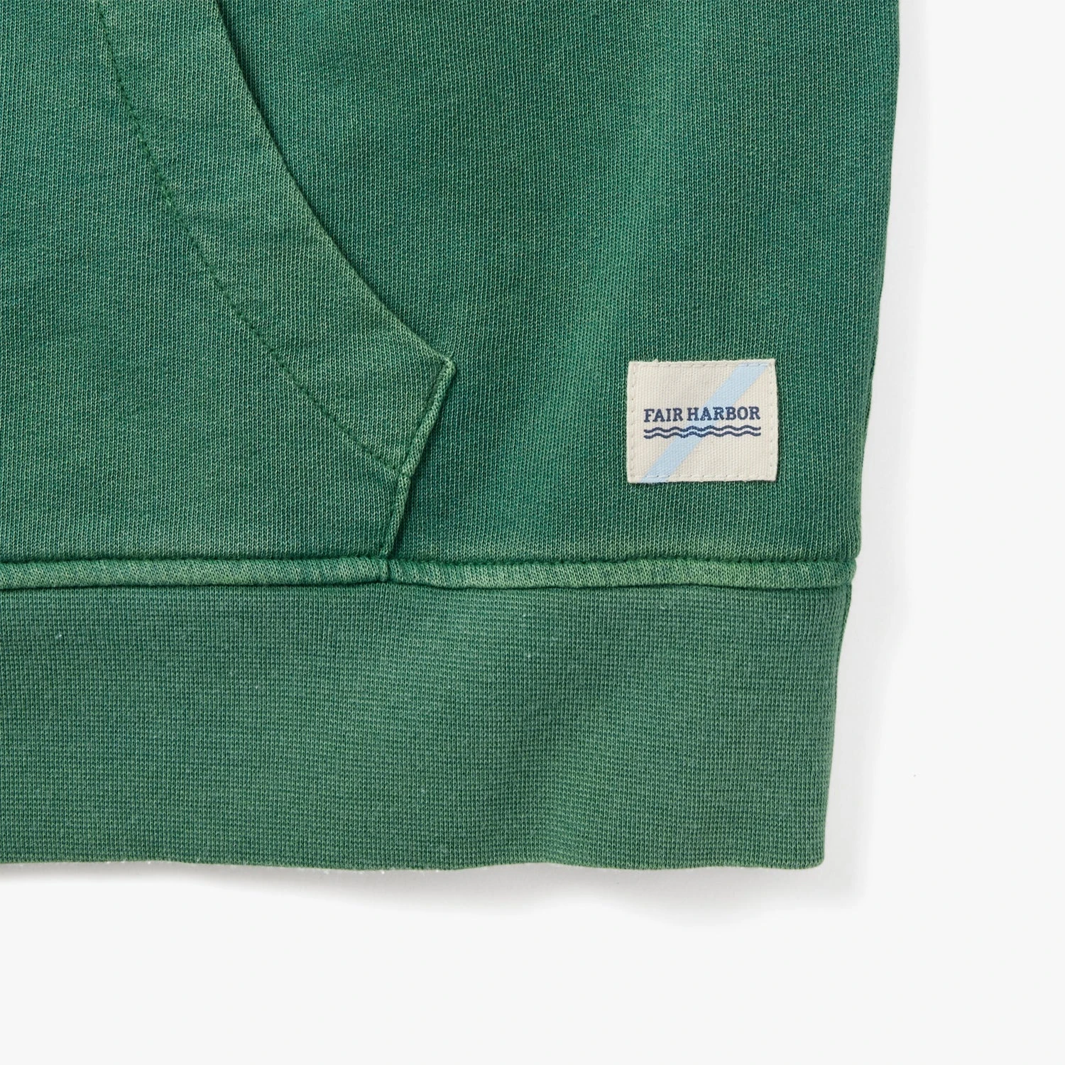 The Vintage-Wash Saltaire Hoodie | Coastal Green - Image 5