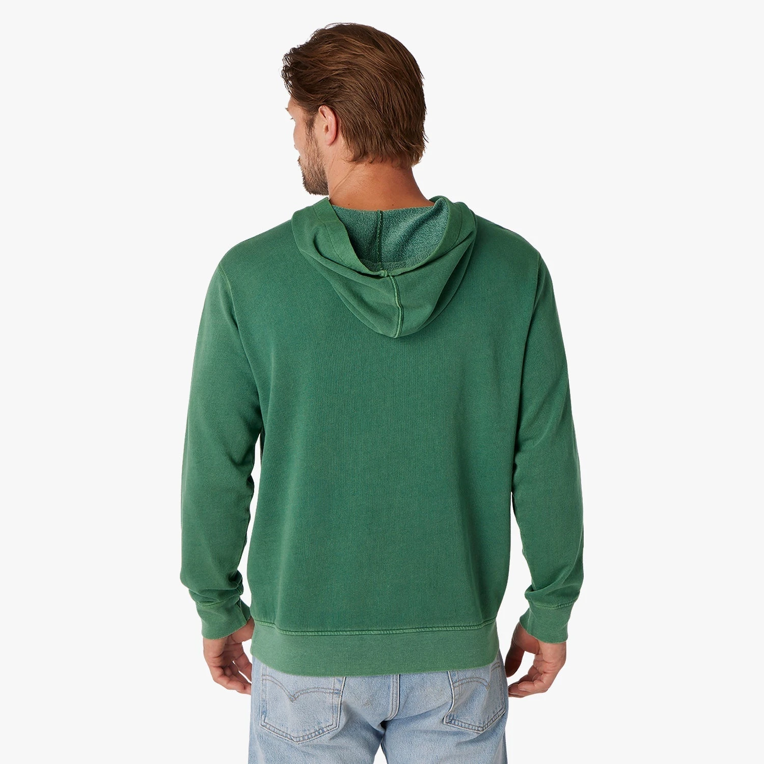The Vintage-Wash Saltaire Hoodie | Coastal Green - Image 4