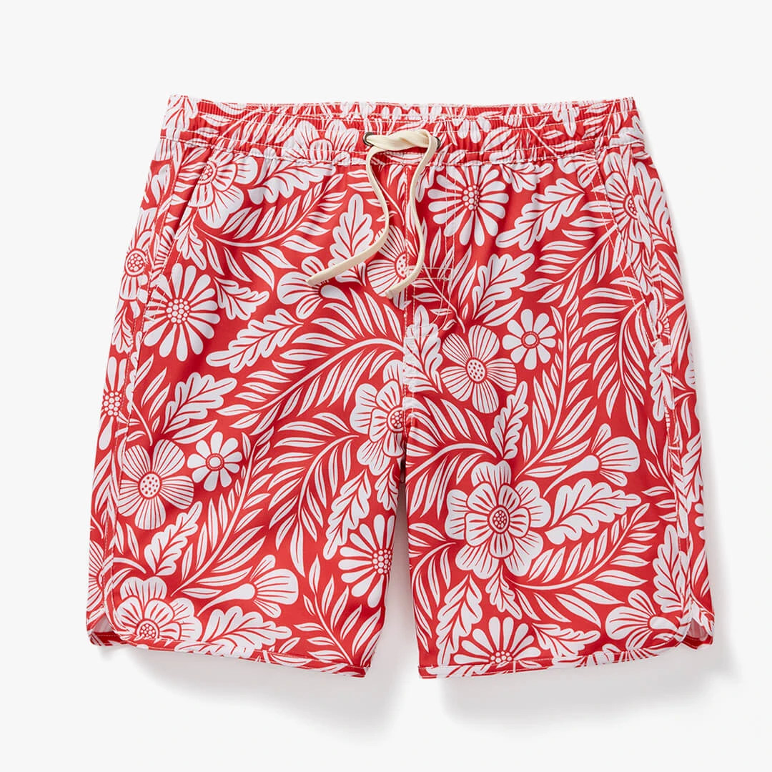 Kids Anchor | Red Hawaiian Floral