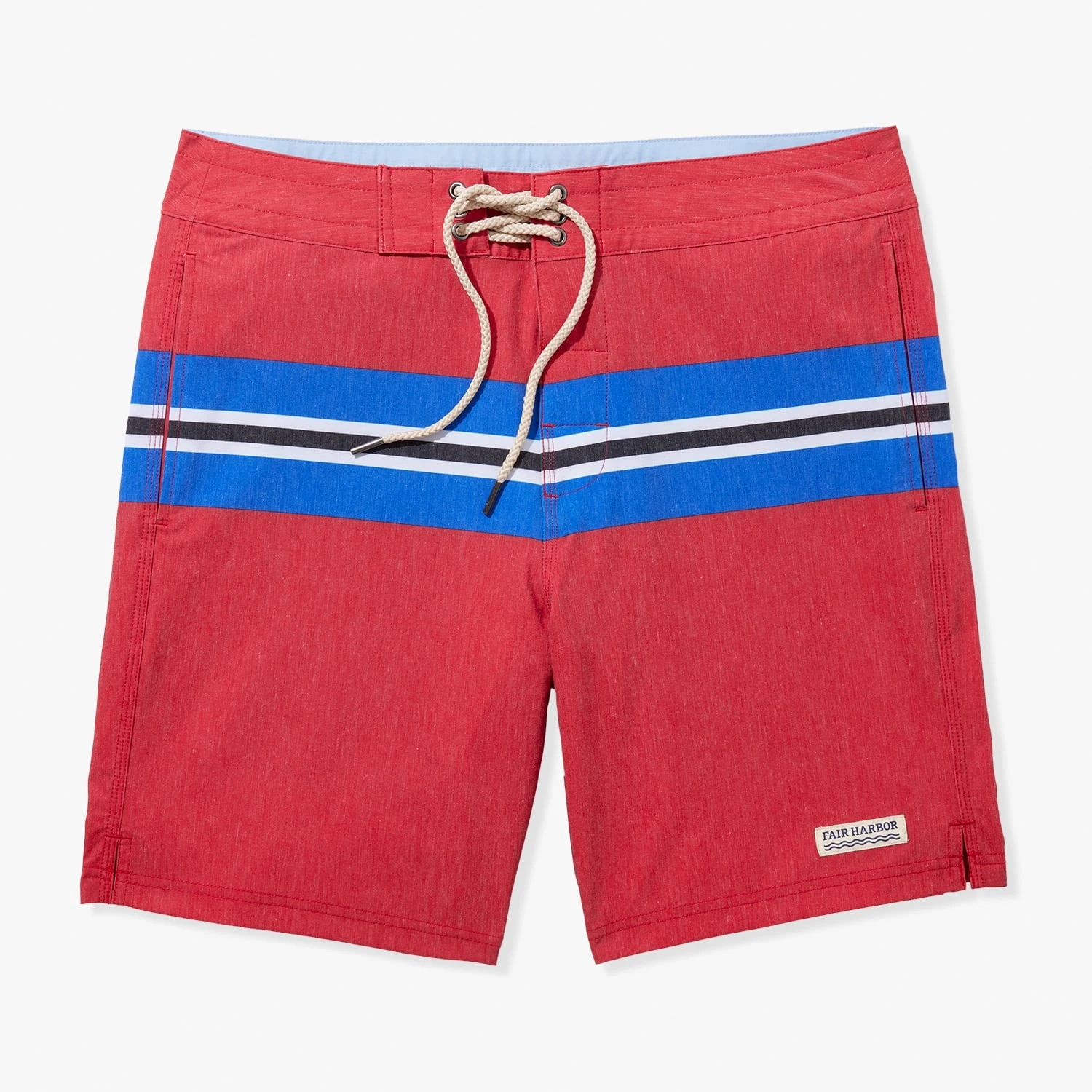 The Nautilus Boardshort | Nautical Red Sailing Stripe