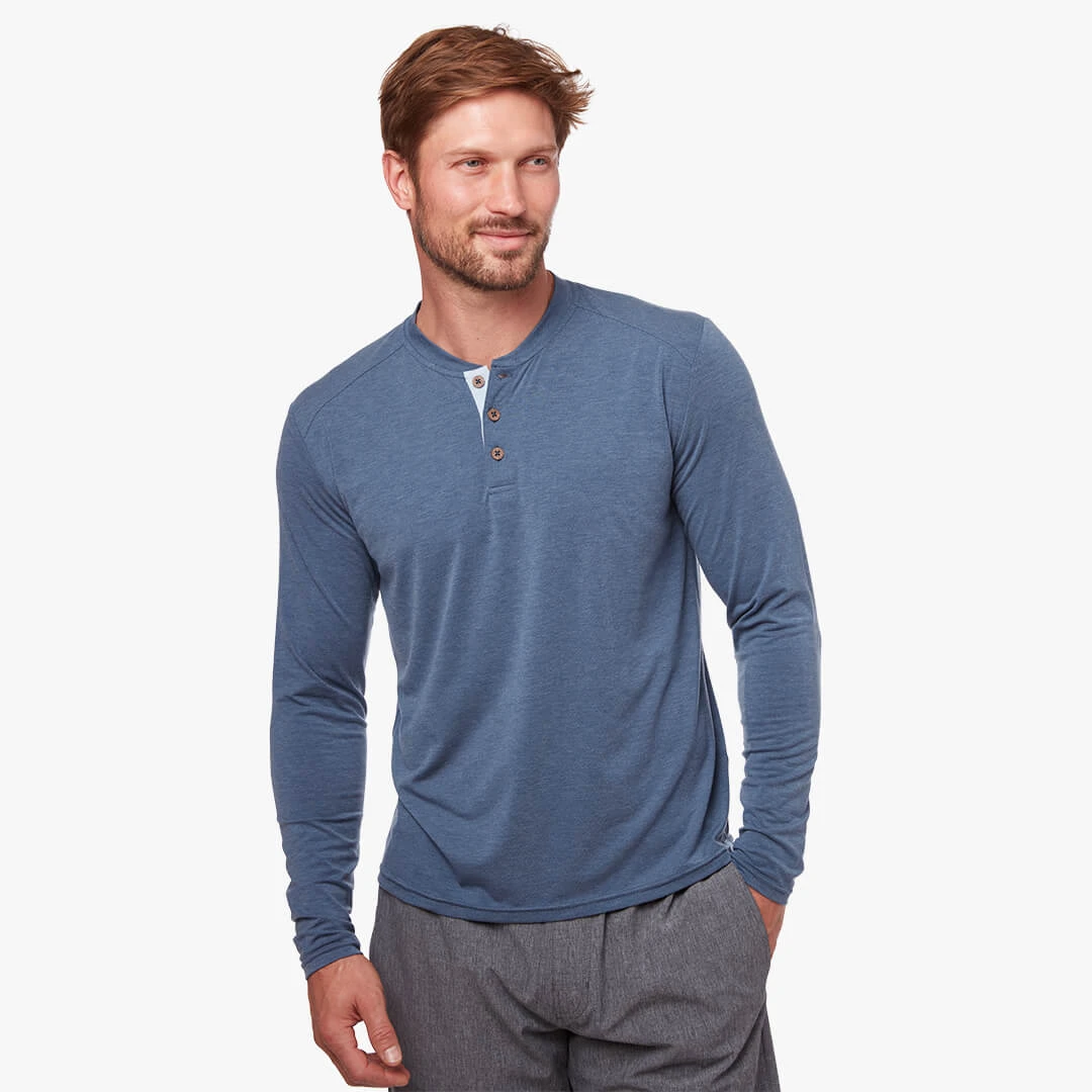 The SeaBreeze Henley | Dark Denim - Image 2
