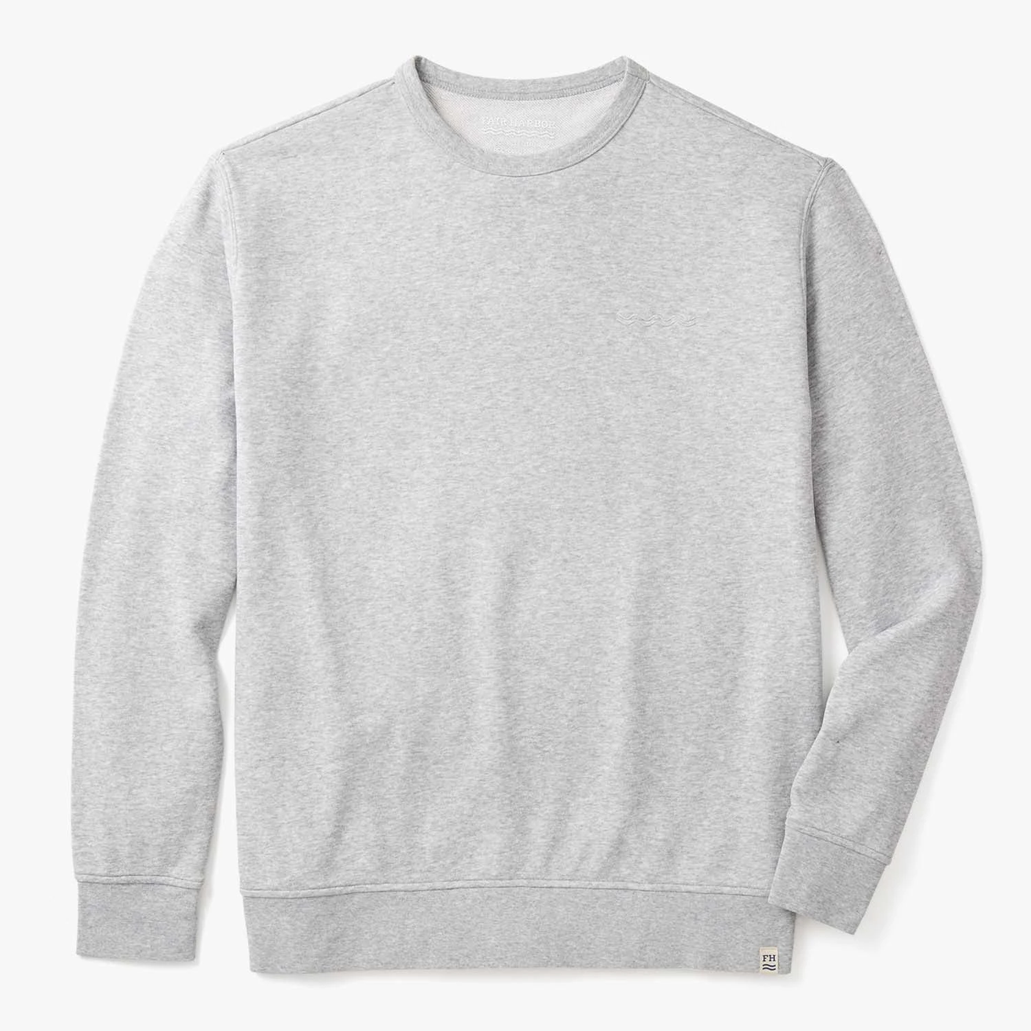 The Vintage-Wash Saltaire Crewneck | Heather Grey