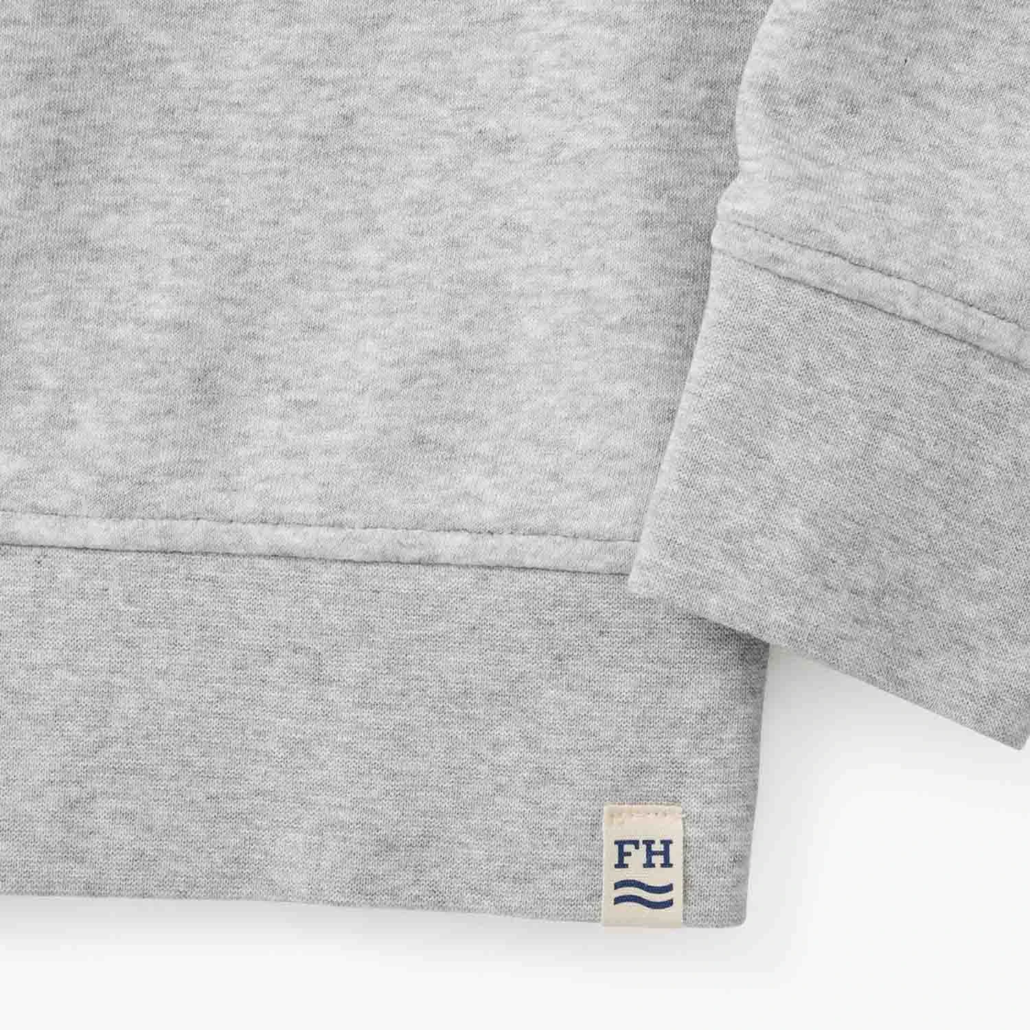 The Vintage-Wash Saltaire Crewneck | Heather Grey - Image 7