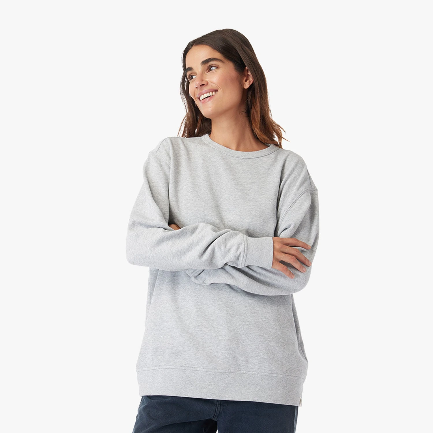 The Vintage-Wash Saltaire Crewneck | Heather Grey - Image 6