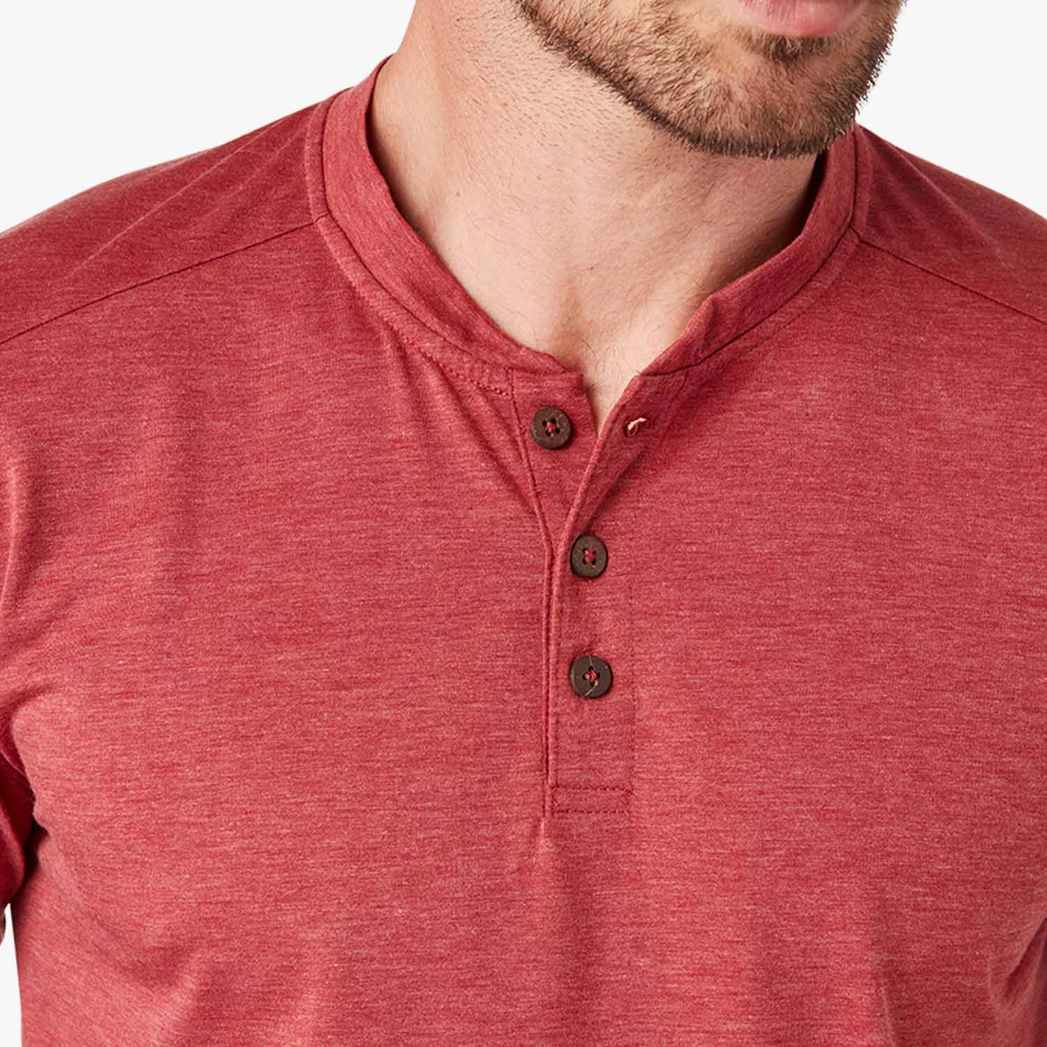 The SeaBreeze Henley | Washed Red - Image 5