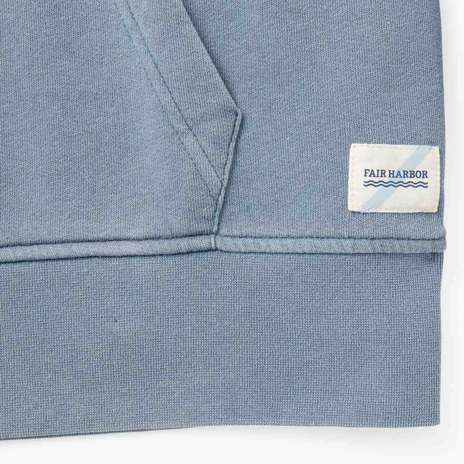 The Vintage-Wash Saltaire Hoodie | Slate - Image 9