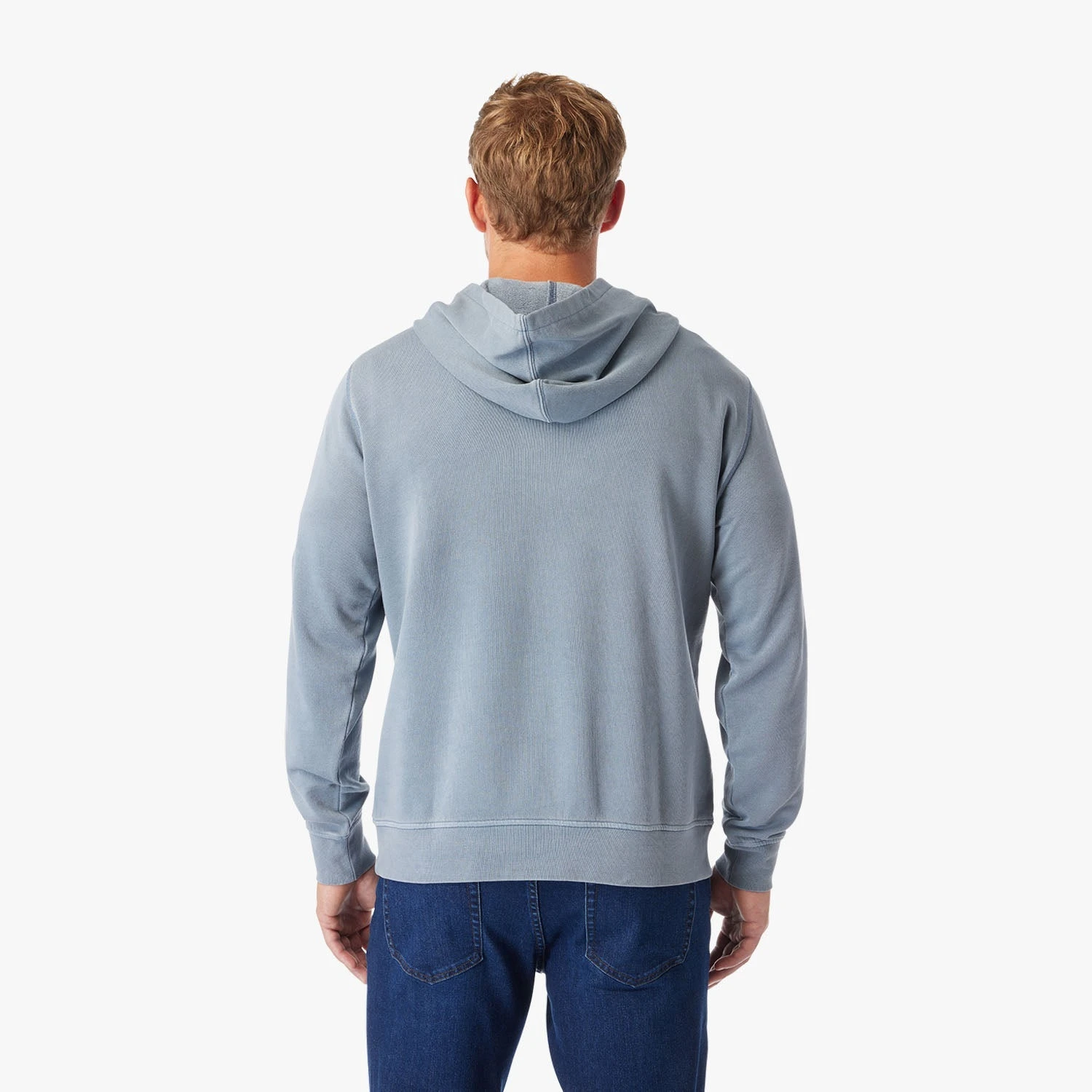 The Vintage-Wash Saltaire Hoodie | Slate - Image 7