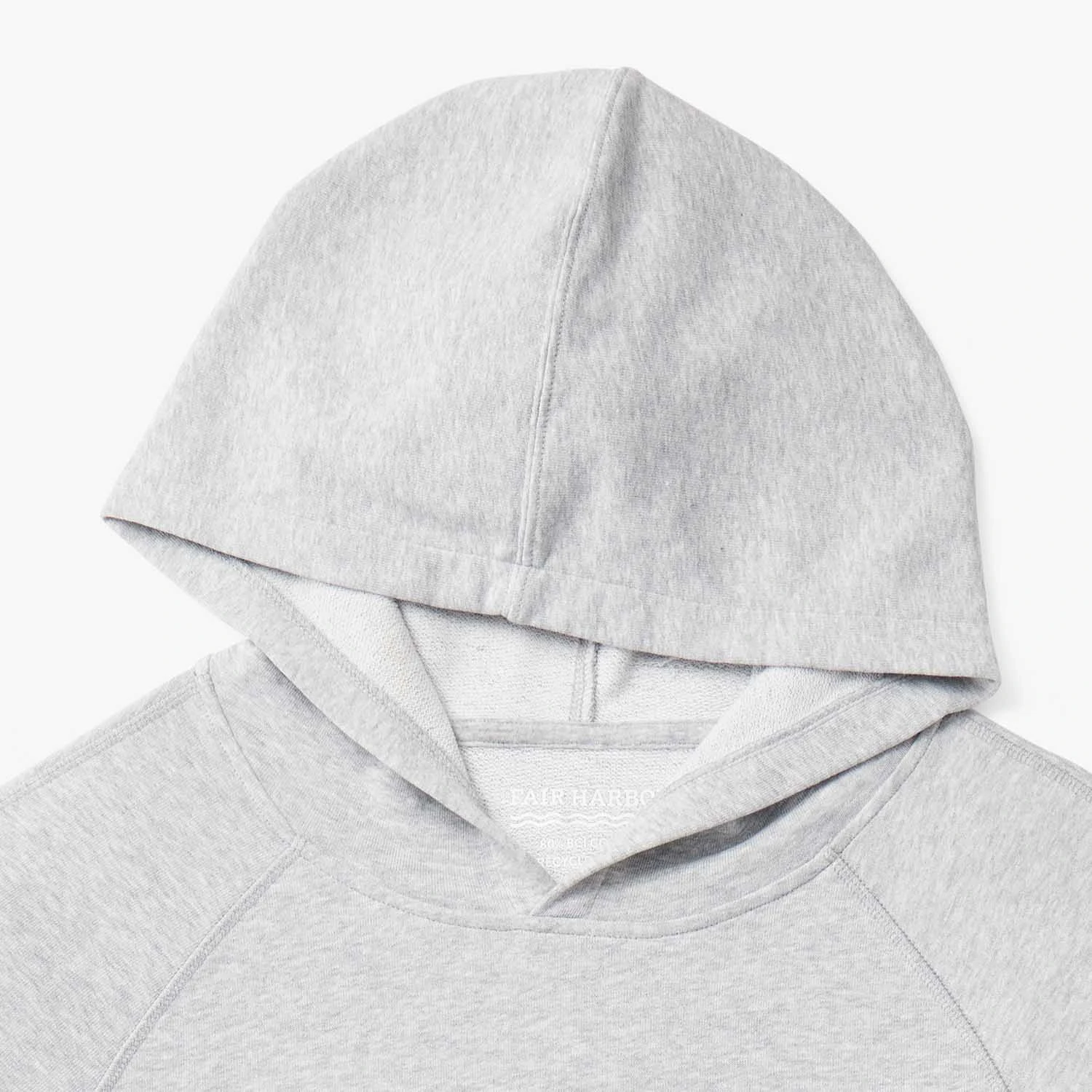 The Vintage-Wash Saltaire Hoodie | Heather Grey - Image 7