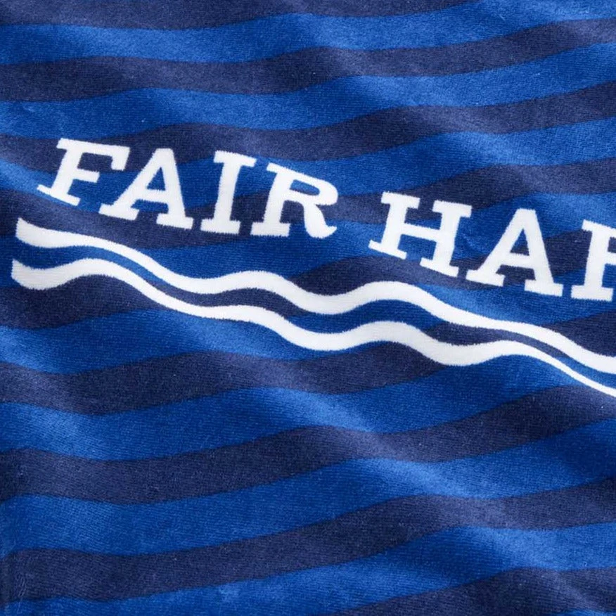 The FH Organic Beach Towel | Navy Waves - Image 2
