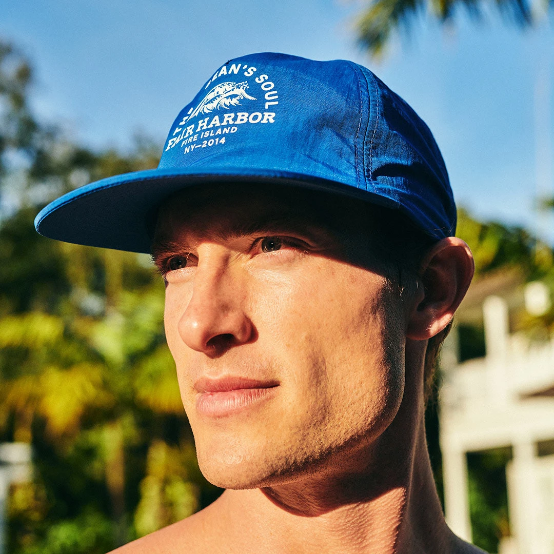 The Shoreline 5-Panel Hat | Cobalt - Image 3